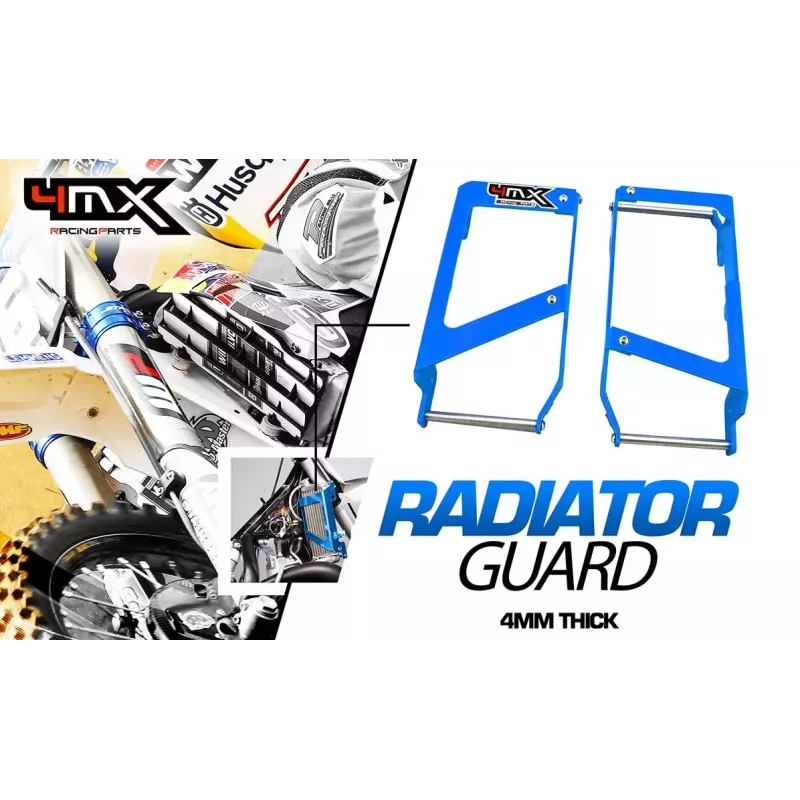 proteges radiateur KTM, HVA, HUSABERG bleu 08-15