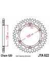 couronne alu jt sprockets GASGAS/SHERCO silver