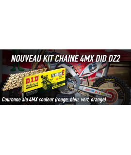 kit chaine 4MX DID DZ2 250 CR 88-07 et 450 CRF 04-18