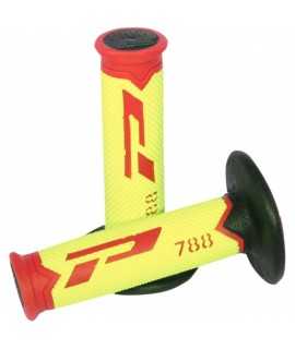 poignées PRO GRIP 788 noir jaune rouge