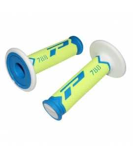 poignées PRO GRIP 788 bleu jaune fluo blanc