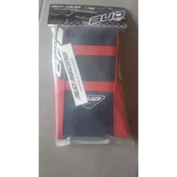 housse bud racing 450 CRF 17-20, 250 CRF 18-20 noir et rouge bandes rouges