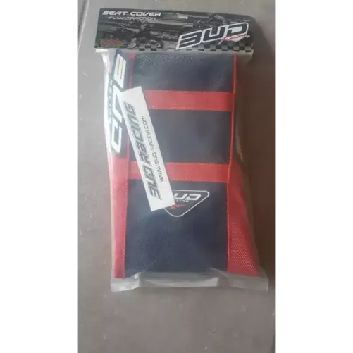 housse bud racing 450 CRF 17-20, 250 CRF 18-20 noir et rouge bandes rouges
