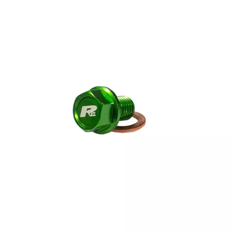 Bouchon de vidange aimanté RFX Vert M10 x15 mm x 1,25
