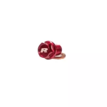 Bouchon de vidange aimanté RFX Rouge M8 x 20 mm x 1,25