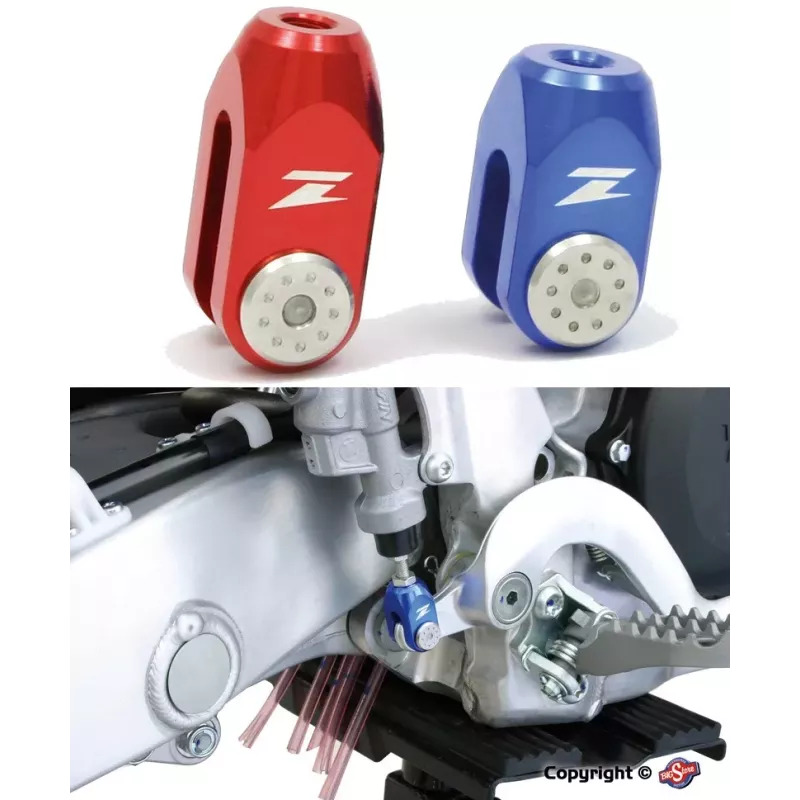 pivot de frein ZETA YZ/F et RMZ bleu