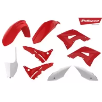 Kit plastique POLISPORT Restyle/couleur origine Honda