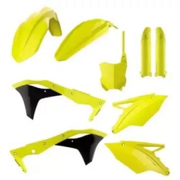 kit plastique 250 KXF 17- jaune fluo POLISPORT