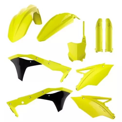 kit plastique 250 KXF 17- jaune fluo POLISPORT