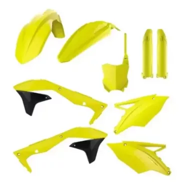 kit plastique 450 KXF 16-17 jaune fluo POLISPORT