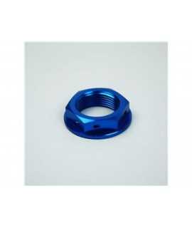 Ecrou de colonne de direction SCAR bleu Yamaha YZ80/85