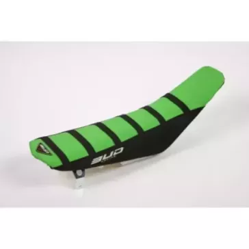 housse bud racing 450 KXF 12-18, 250 KXF 13-19 noir dessus vert bandes noir