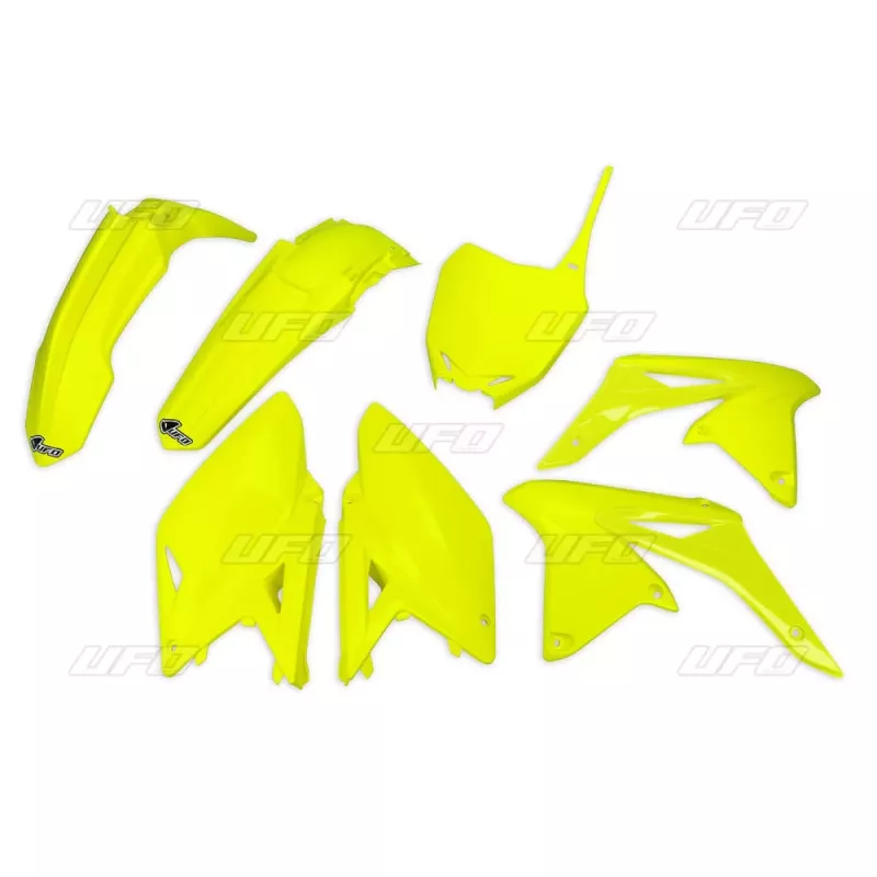 kit plastique UFO 250 RMZ 10-18 jaune fluo