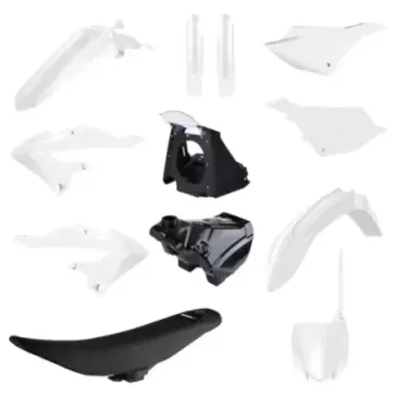 kit plastique complet POLISPORT 125/250 YZ 02-21 restylé 22-24 avec selle complete et reservoir