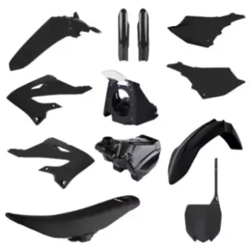 kit plastique complet POLISPORT 125/250 YZ 02-21 restylé 22-24 avec selle complete et reservoir