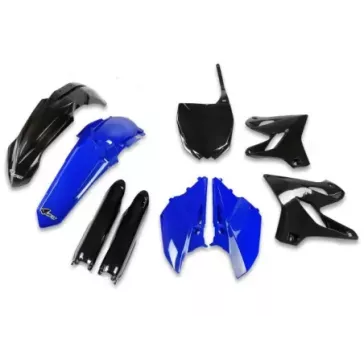 kit plastique UFO 125 et 250 YZ 15-21 noir bleu edition limitée
