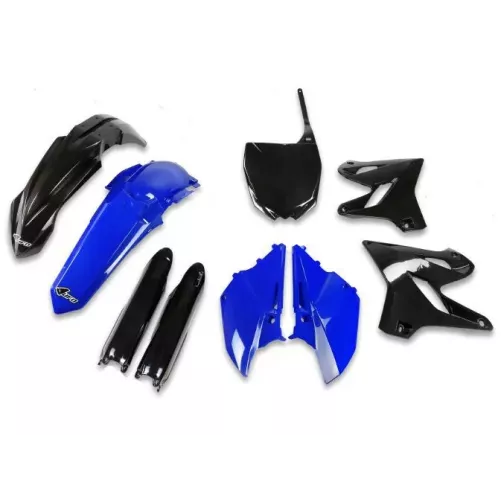 kit plastique UFO 125 et 250 YZ 15-21 noir bleu edition limitée