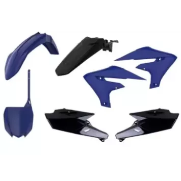 kit plastique POLISPORT 450 YZF 18-19 et 250 YZF 19 bleu noir