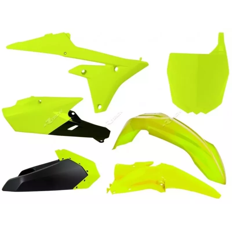 kit plastique RACETECH 250/450 YZF 14-16 jaune fluo RACETECH