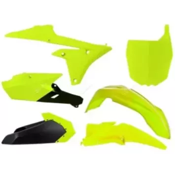 kit plastique RACETECH 250/450 YZF 14-16 jaune fluo RACETECH