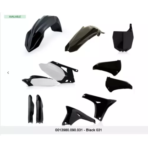 full kit plastique complet ACERBIS 450 YZF 10-13