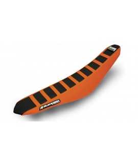 Housse de selle BLACKBIRD Zebra noire/orange KTM EXC/F - SX/SX-F