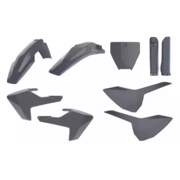 Kit plastique POLISPORT MX gris nardo TC/FC 2016-2018