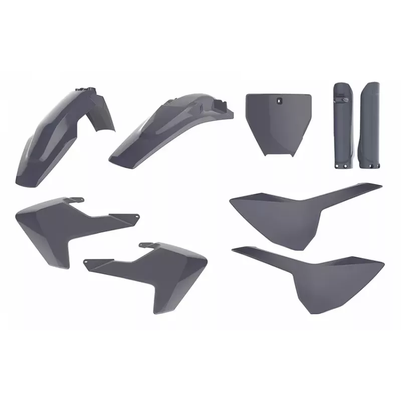 Kit plastique POLISPORT MX gris nardo TC/FC 2016-2018