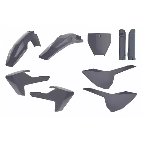 Kit plastique POLISPORT MX gris nardo TC/FC 2016-2018
