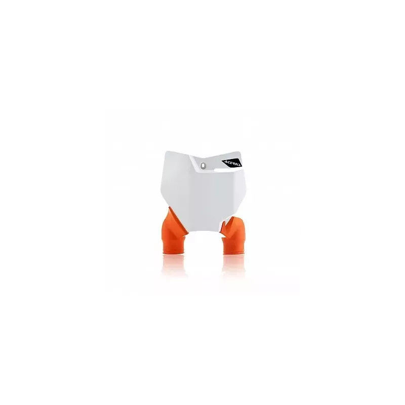 plaque avant ACERBIS RAPTOR SX F 16-17 et TC FC 16-17 Blanc/orange ...