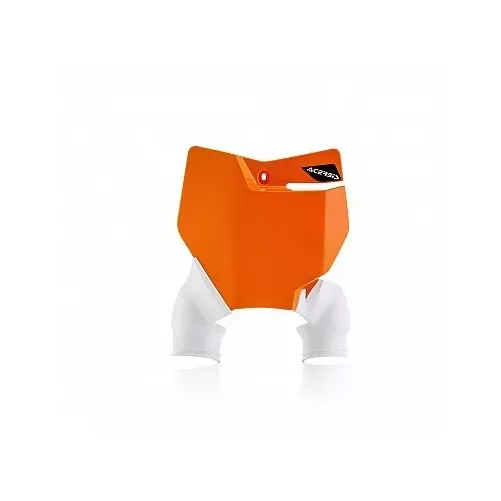 plaque avant ACERBIS RAPTOR SX F 16-17 et TC FC 16-17 Orange/blanc
