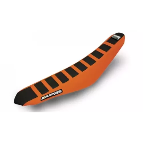 Housse de selle BLACKBIRD Zebra noire/orange KTM EXC/F 12-16 et SX/SX-F 11-15