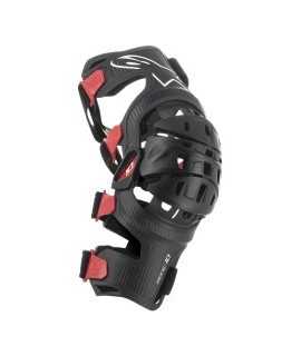 Genouillere Alpinestars Bionic-10 Carbon Noir/Rouge