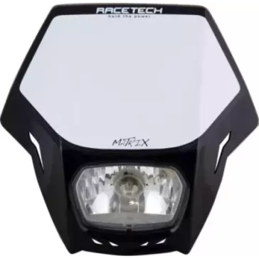 plaqe phare RACETECH MATRIX noir