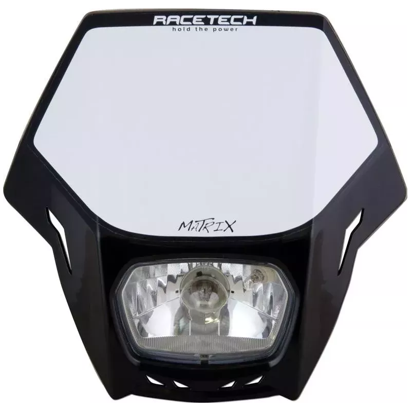 plaqe phare RACETECH MATRIX noir