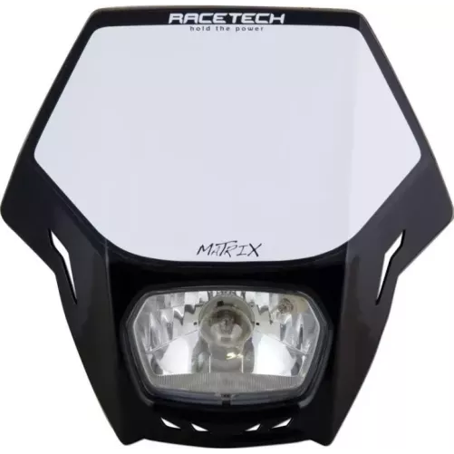 plaqe phare RACETECH MATRIX noir