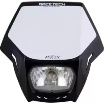 plaqe phare RACETECH MATRIX noir