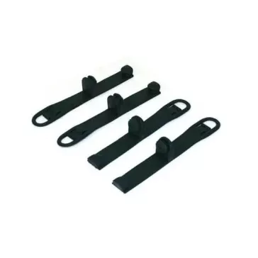 Sangles de fixation de plaque phare enduro KTM EXC/F 20-23 caoutchouc orange
