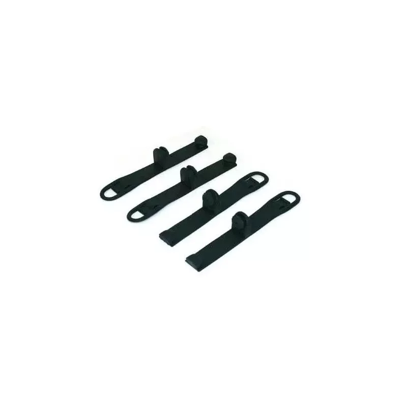 Sangles de fixation de plaque phare enduro KTM EXC/F 20-23 caoutchouc orange