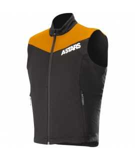 veste sans manche alpinestars session race orange noir