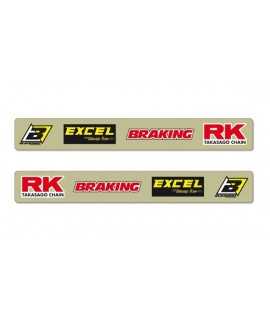 Stickers de bras oscillant BLACKBIRD Crystall Suzuki RMZ250/450