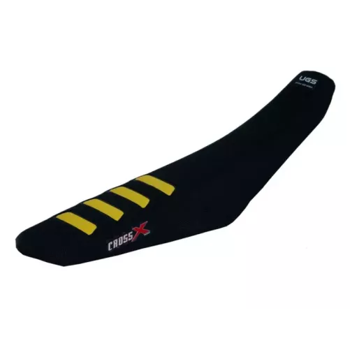 CrossX - HOUSSE DE SELLE RMZ 250 10-18 RMZ 450 08-17 UGS COLOR WAVE BLACK-YELLOW