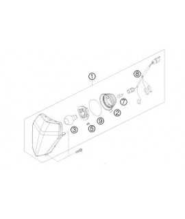 optique phare KTM EXC / F 08-13