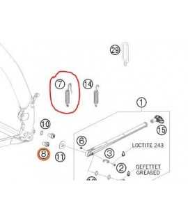 ressort bequille KTM EXC/F 07-16 n°7