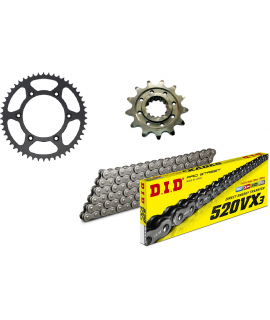 kit chaine 4MX DID VX3 250 CR 88-07, 450 CRF 04-20