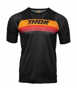 maillot THOR assist short sleeve black orange