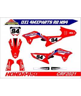 kit deco 450  CRF 2021 replica 4MX PARTS