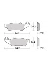 plaquettes avant SIFAM honda, gasgas, kawasaki, suzuki, yamaha, beta
