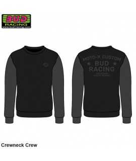 Sweat crewneck BUD RACING MOTO X2 noir gris