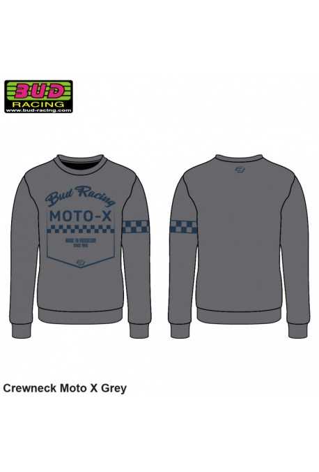 Sweat crewneck BUD RACING MOTO X2 gris Sweat crewneck BUD RACING MOTO X2 gris